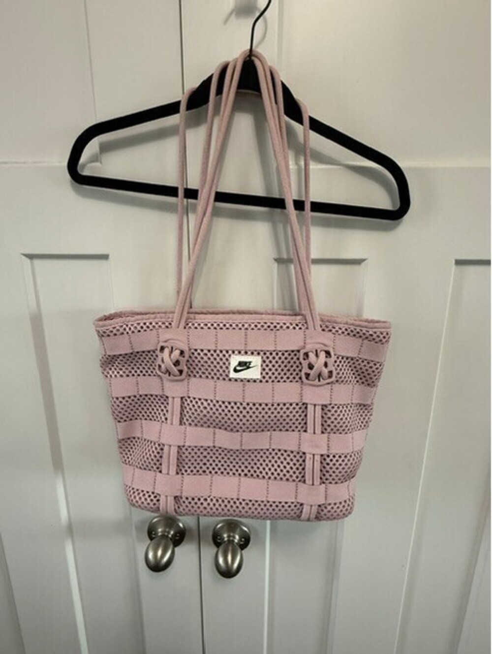 Nike air small tote bag in pink/plum